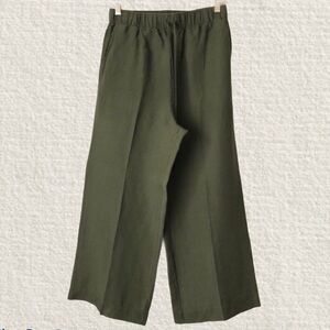 ABERCROMBIE Green Wide Leg Pants